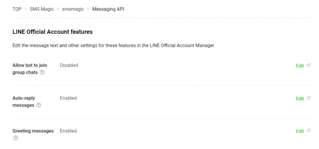 Enabling the LINE Messaging API - SMS-Magic Messaging Guides