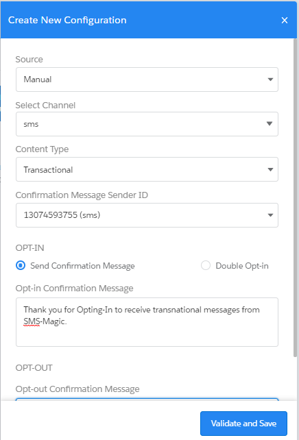 Step 3: Configure double Opt-in - SMS-Magic Salesforce Documentation