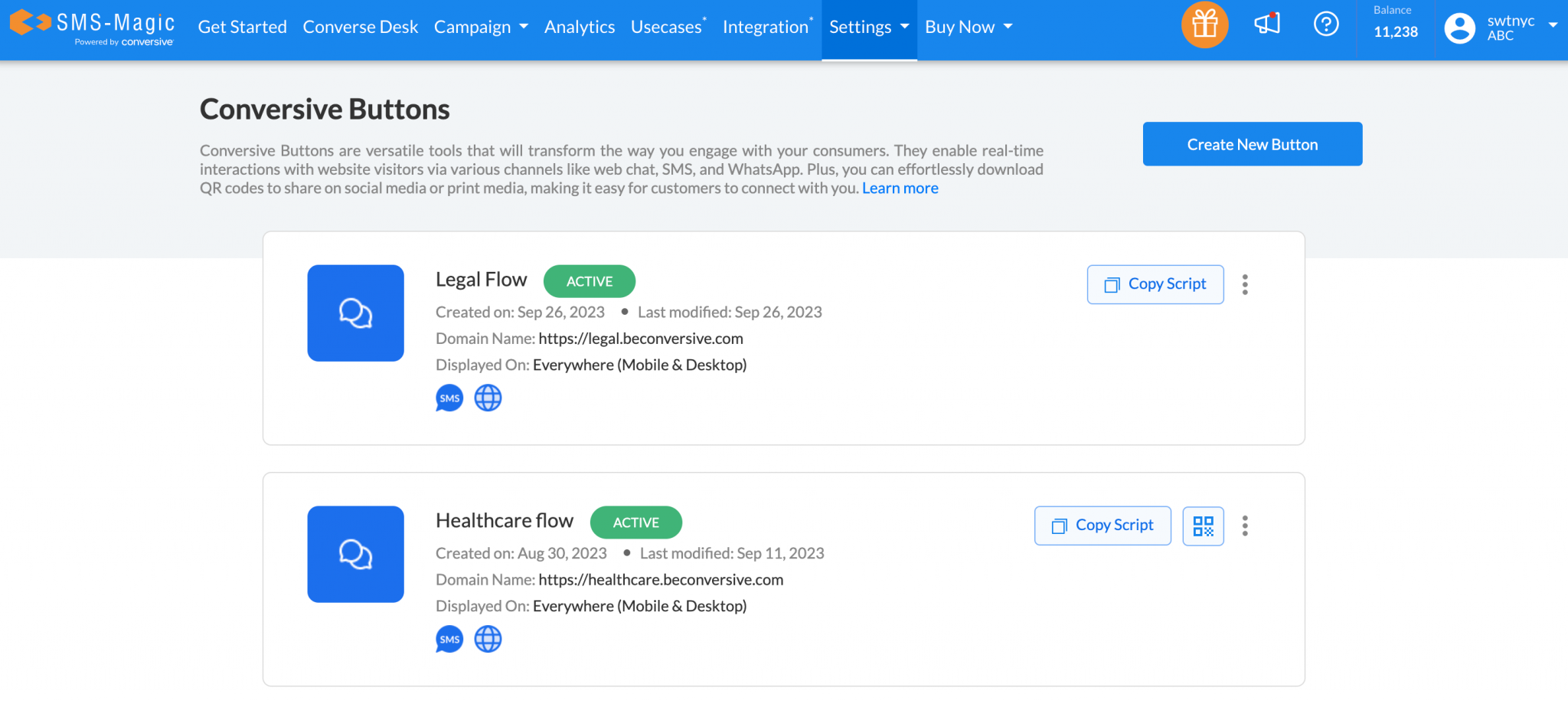 Embed Conversive Buttons - SMS-Magic Salesforce Documentation