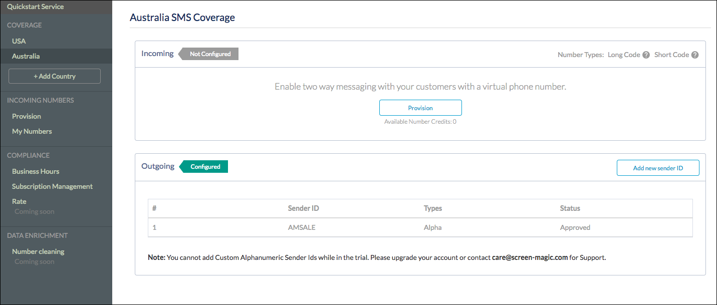 Sms Module Ids Sender ID - SMS-Magic Zoho Documentation